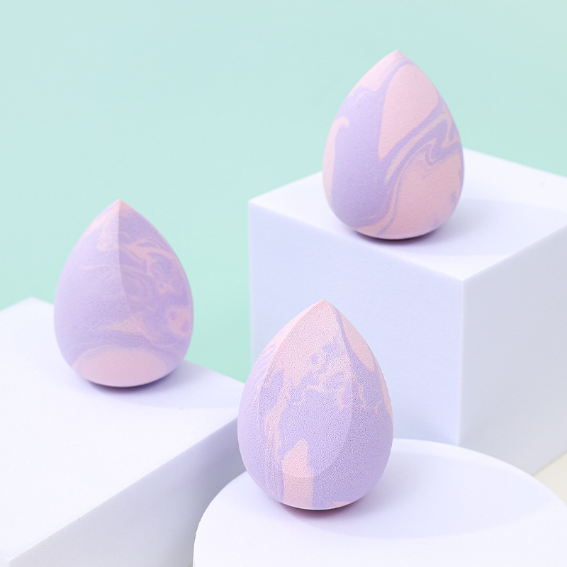 Fábrica personalizada al por mayor color mixto maquillaje de belleza huevo soplo de polvo no látex gota de agua en forma de calabaza maquillaje esponja maquillaje huevo transfronterizo