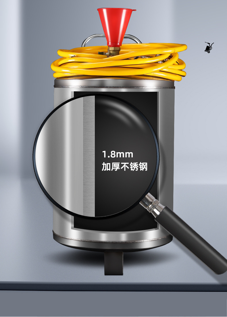 Car Wash Foam Machine High Pressure Foam Barrel Tank Water Wax Machine Stainless Steel Plastic Car Wash Shop Car Wash Complete Set of Equipment