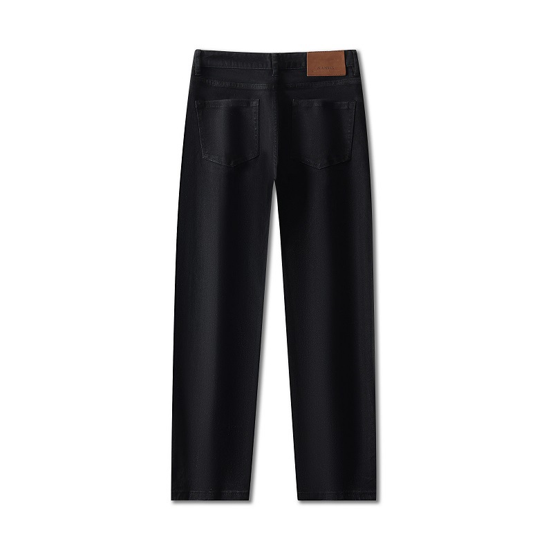 Men's Clothing Autumn/Winter New Style Dark Washed Jeans Men's Slim Fit Straight Leg Men's Autumn Denim Long Pants Thick Style_mkmklike.com