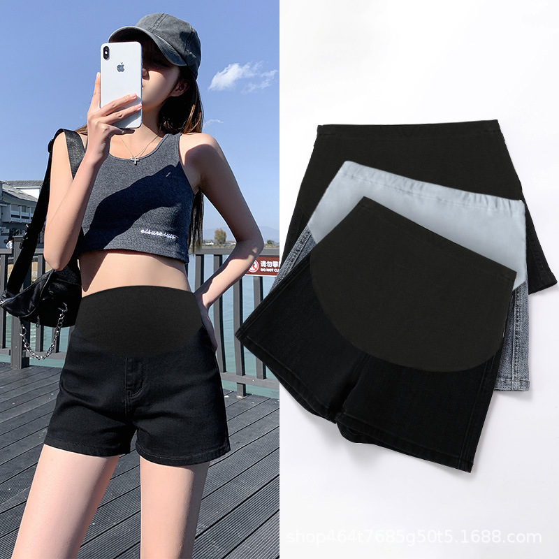 In-Stock Maternity Shorts for Summer, Maternity Pants That Don'T Squeeze the Belly, Summer Maternity Jeans, Summer Wear, One-Piece Drop Shipping In-Stock Maternity Shorts for Summer, Maternity Pants That Don'T Squeeze the Belly, Summer Maternity Jeans, Summer Wear, One-Piece Drop Shipping