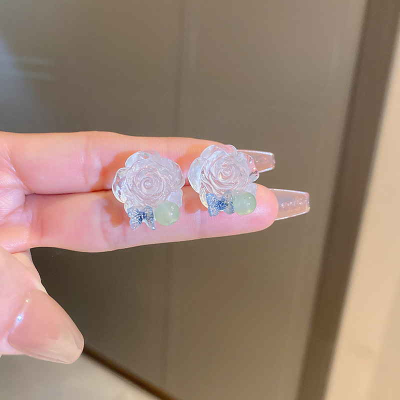 Women's Gender Enamel Design 1 Pair Simple Style Heart Shape Enamel Alloy Drop Earrings