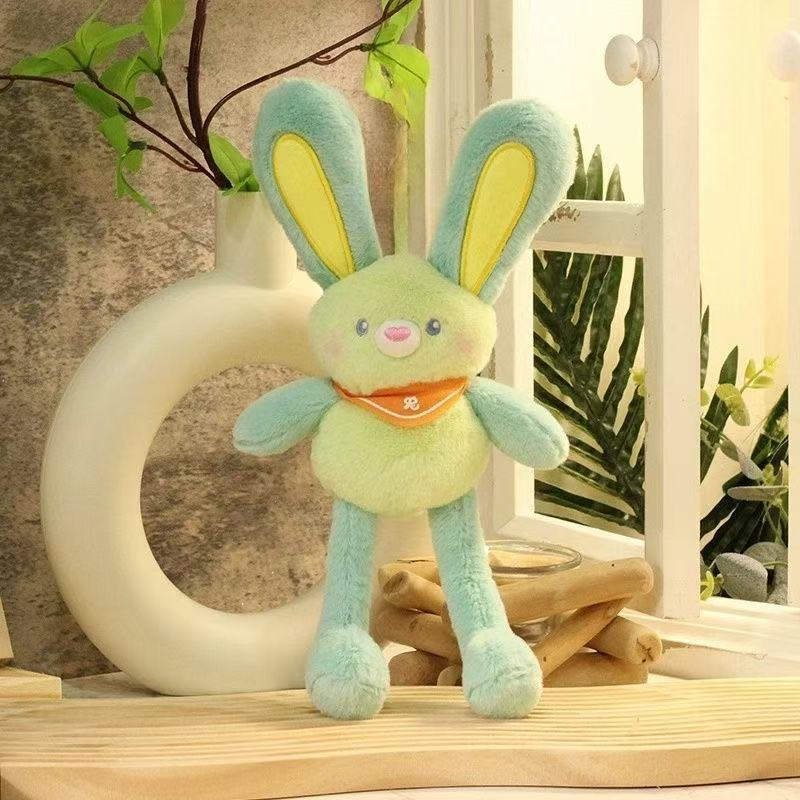 Dopamina rosa orejas de conejo estirable orejas de conejo colgante original muñeca peluche regalo de novia