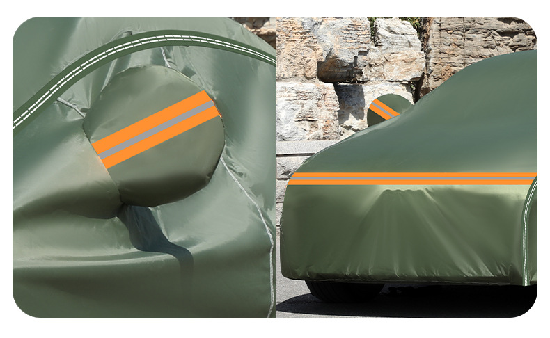 Manufacturer's Direct Delivery of Thickened Car Canvas Covers, Rainproof and Sunproof 600D Genuine Canvas, Light-Blocking and Heat-Insulating Full Cover