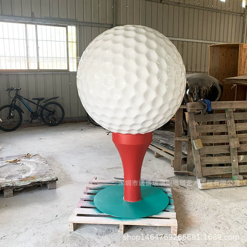 Имитация стекловолоконной футбольной скульптуры, гольф-поле, стадион, реквизит для изображения, баскетбол, волейбол, ландшафтные украшения