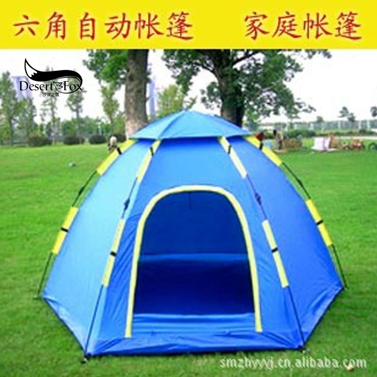Наружная 3-4 человека Шестиугольная автоматическая палатка в европейском и американском стиле, свободная быстрая палатка для кемпинга, уличная палатка для кемпинга