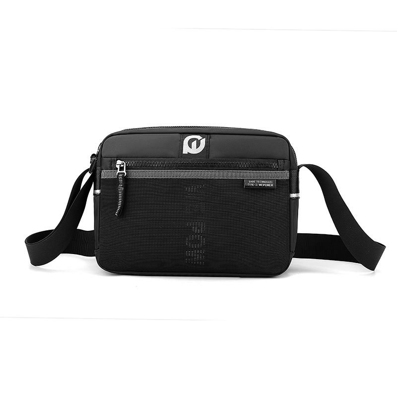 WEPOWER Bolso de hombro para hombre Bolso de mensajero de nailon casual de moda Estilo horizontal Personalidad Marca de moda Bolso de hombro