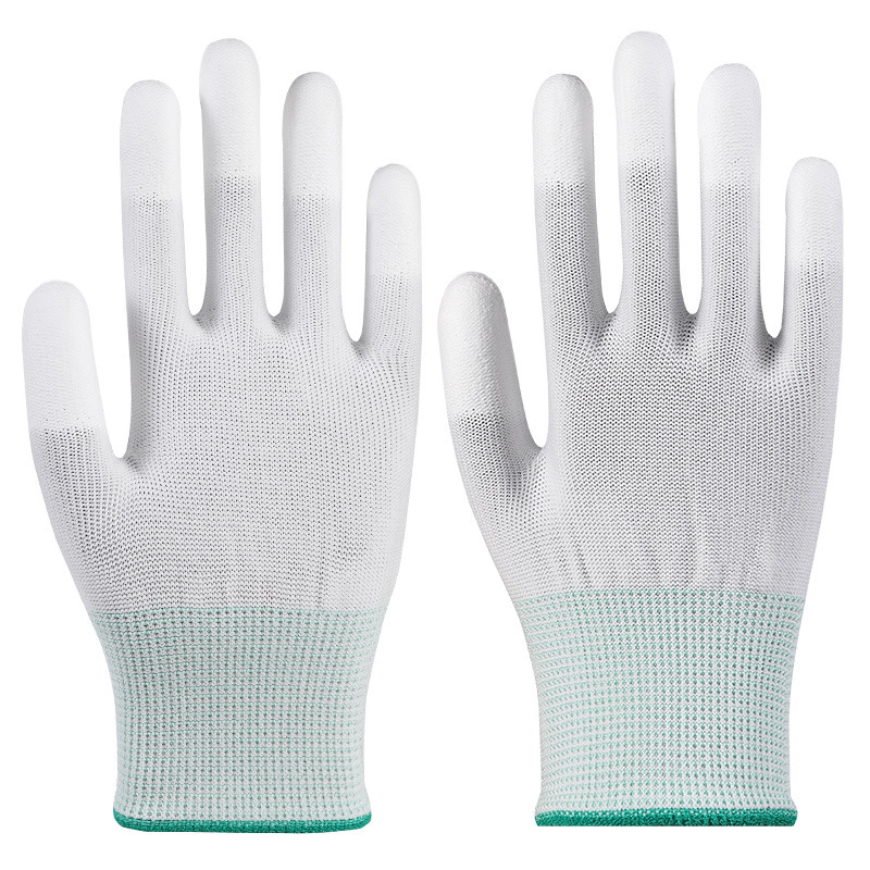 Guantes de protección laboral Star Yu Guantes antiestáticos delgados antideslizantes y resistentes al desgaste Star Yu PU508 recubiertos con palma