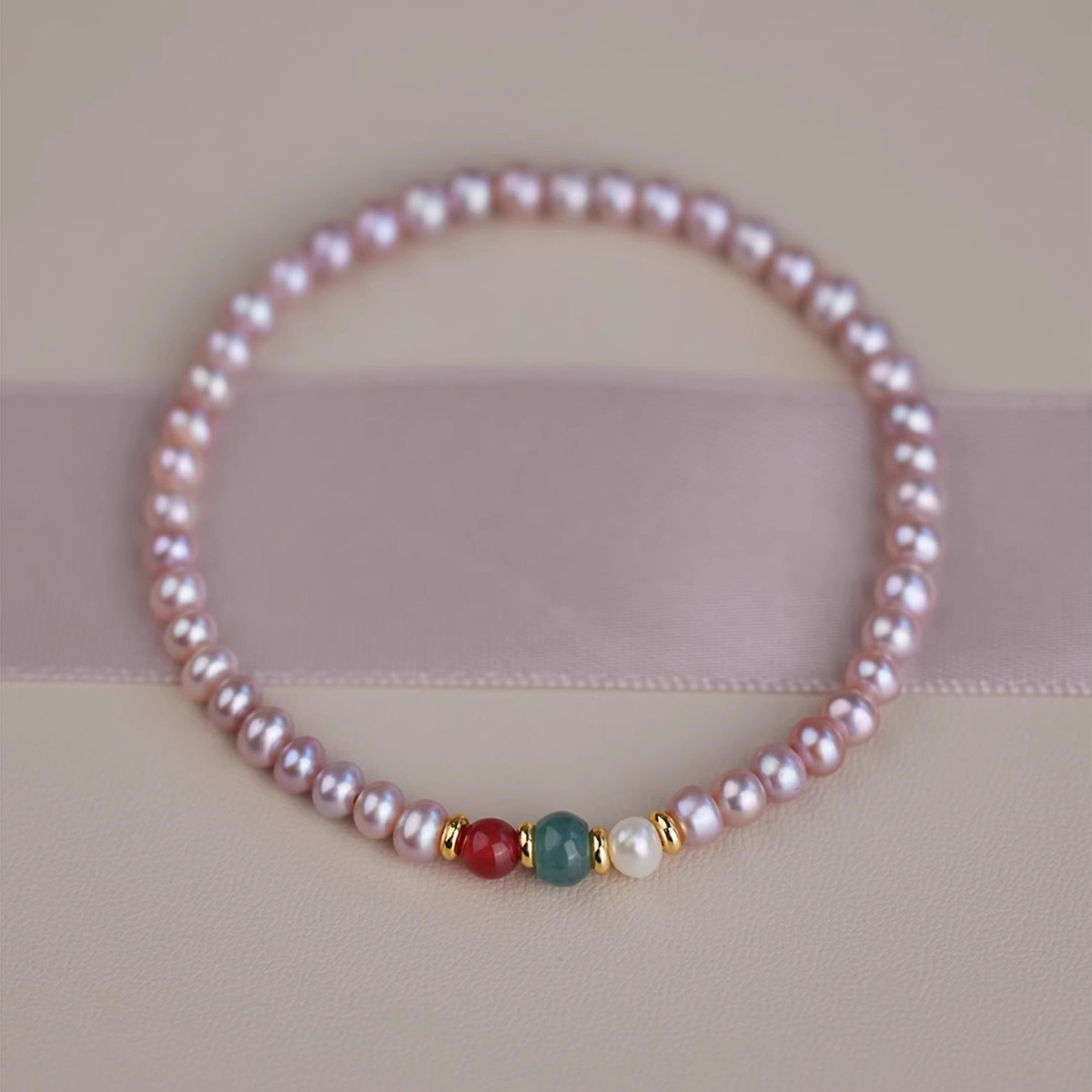 Alloy Natural Stone Freshwater Pearl Bracelets Retro Simple Style display picture 9
