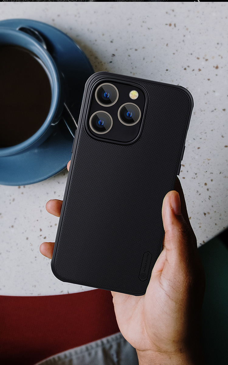 Ốp lưng Nillkin siêu mỏng mờ cho iPhone 14 Plus / 14 Pro Max — Khiên PRO-đen, Khiên PRO-Đỏ chi tiết 10