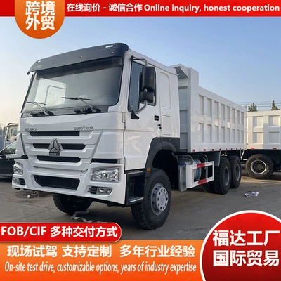 Manufacturer of Cross-Border Howo Dump Trucks, 10-Wheel Dump Trucks for Soil and Gravel Transport, Heavy-Duty Trucks