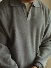 黑色毛衣男春秋季2023年新款感polo针织衫痞帅打底半高领一件代发