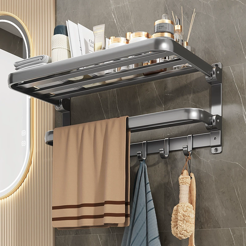 Бесследная вешалка для полотенец для ванной комнаты без сверления со встроенным крючком, вешалка для полотенец для ванной комнаты, стеллаж для хранения умывальника, штатив.