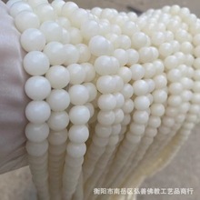白玉菩提根108颗菩提佛珠白菩提根桶珠圆珠高抛干磨批发