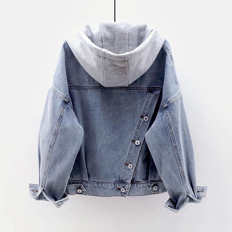 2025 New Denim Jacket for Women, Spring and Autumn, Loose Short Style, Trendy Spring and Autumn Bf Style, Versatile Student Denim Top