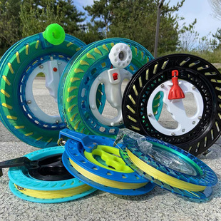 Manufacturer Wholesale Kite Line Wheel Blue Ball Hand Wheel Blue Wheel Grip Wheel Kite Flying Silent Wheel Ready Stock
