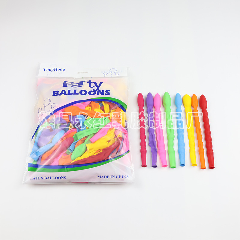Los fabricantes venden al por mayor pequeños ocho globos de látex en el mercado nocturno, decoran los globos al aire libre, decoran los globos de cumpleaños