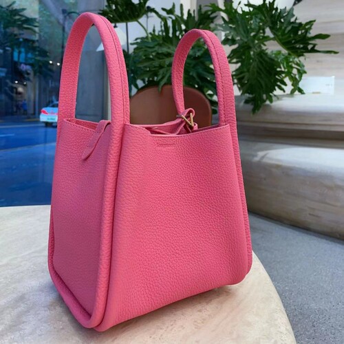 songmont medium small new lock vegetable basket series cowhide large capacity commuter portable bucket bag women's bag