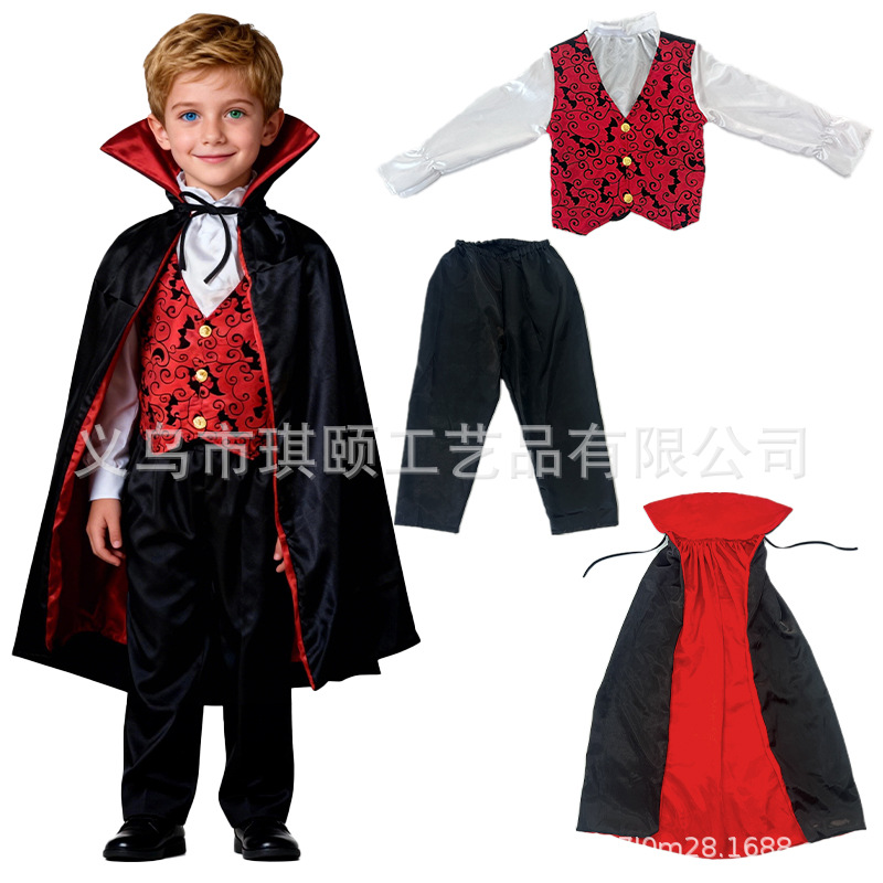 Nuevo Amazon transfronterizo Halloween horror vampiro trajes de maquillaje de baile trajes de teatro espectáculo