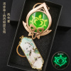 The eyes of the gods around the Yuanshen, the rice wife of the rice wife, Li Yuemong to the winter breeze, thunder, water, ice rock grass luminous keychain pendant