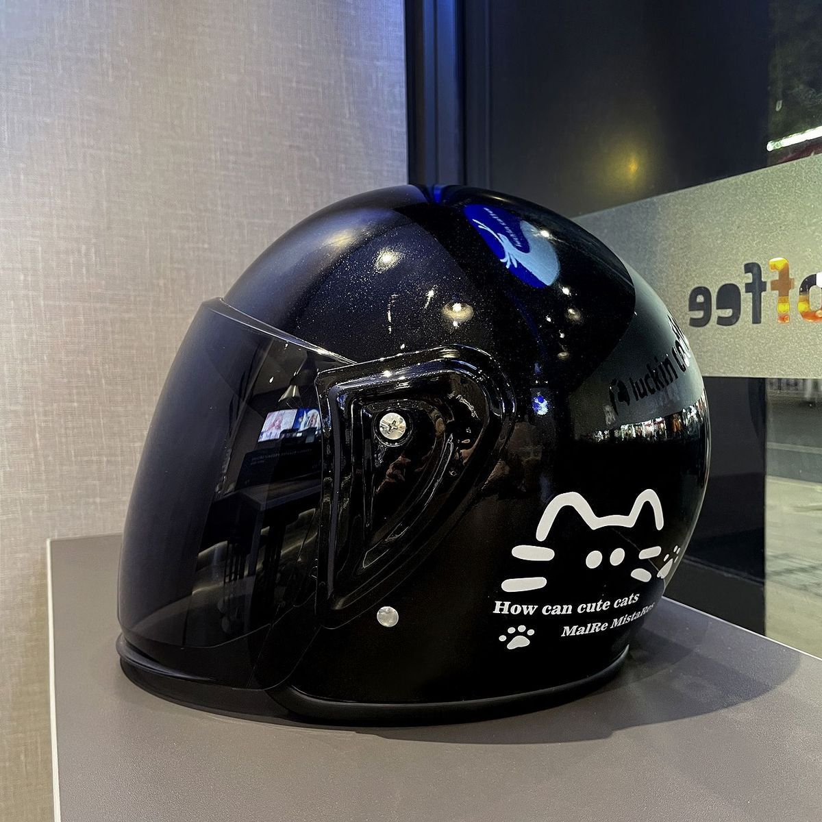 Winter Electric Motorcycle Helmet 3C Certified Cat Ear