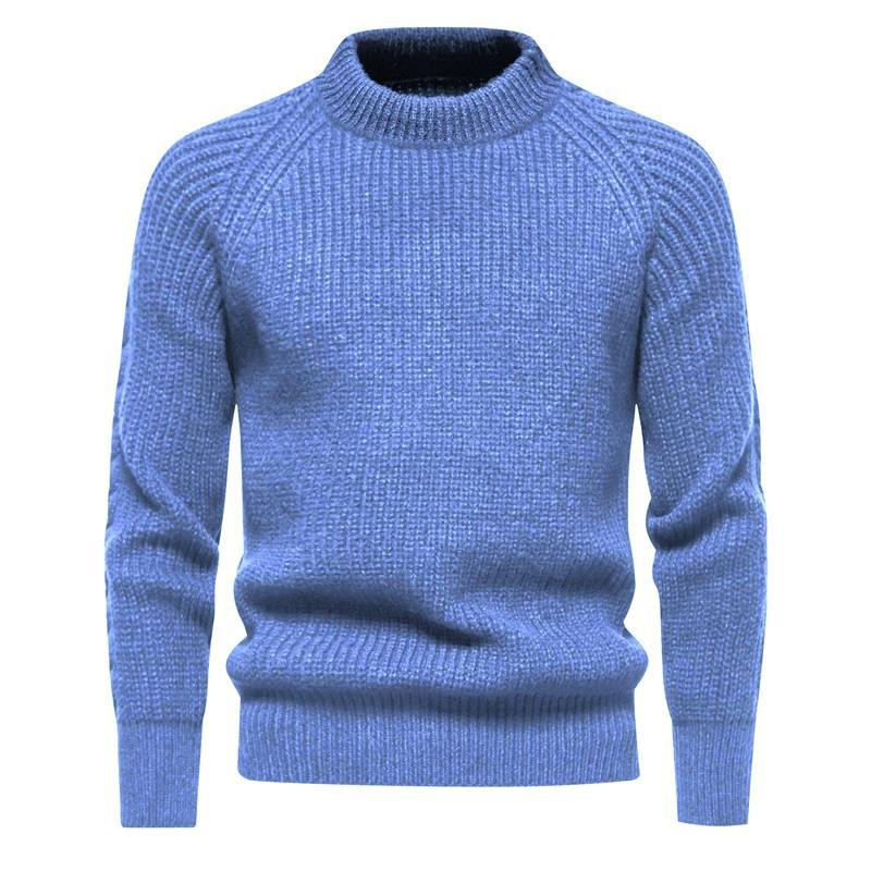 Herren Wollpullover Mit Rundhalsausschnitt Für Herbst Winter_voghion.com