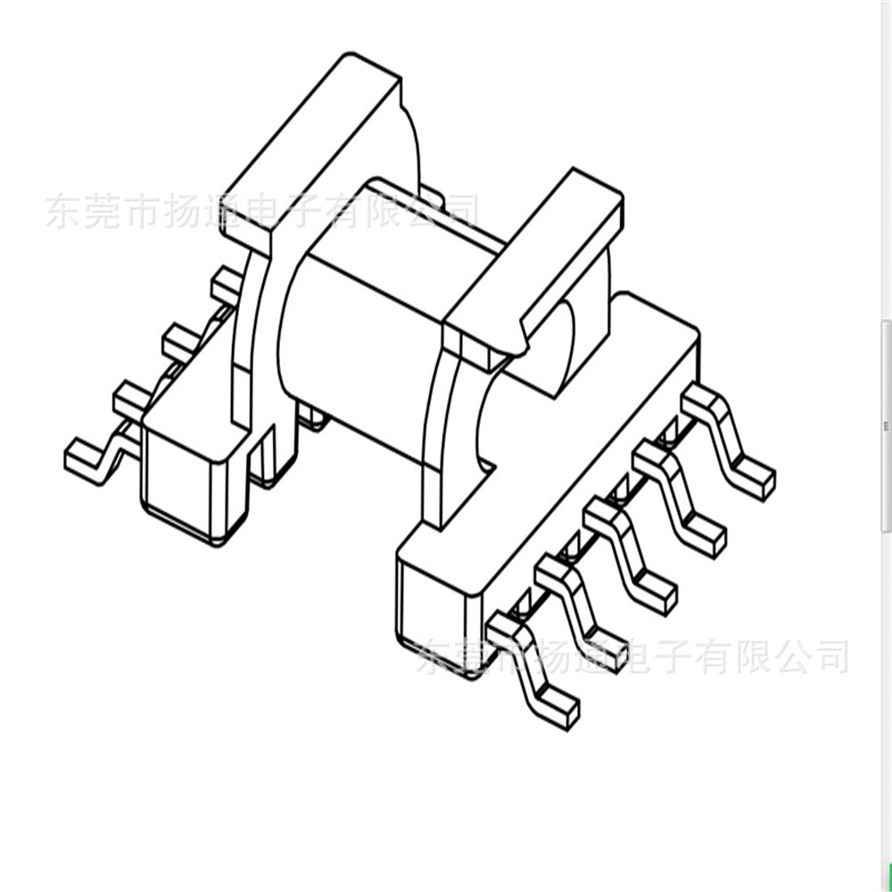 EPC13贴片5+5骨架塑胶变压器线架BOBBIN  SYT-1306