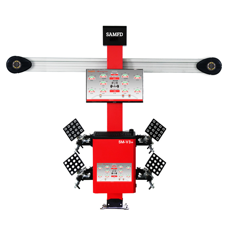 Venta directa de fábrica de SAMFD localizador de cuatro ruedas 3D equipo de posicionamiento de cuatro ruedas de precisión inspección de mantenimiento de neumáticos de automóvil