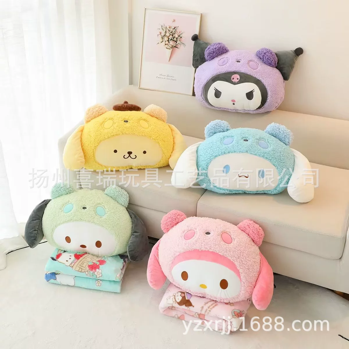 ✅Симпатичные мультипликационные животные плюшевые подушки одеяла шерстяные одеяла 2-1 автомобильная подушка для офиса