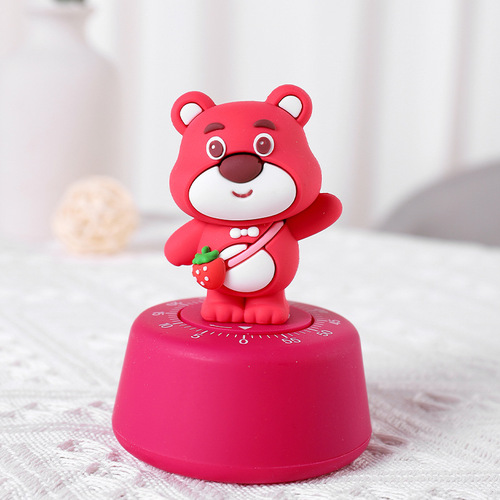 Cartoon Doll Learning Timer Creative Mechanical Timer Time Management Reminder Kitchen Alarm Clock Wholesale