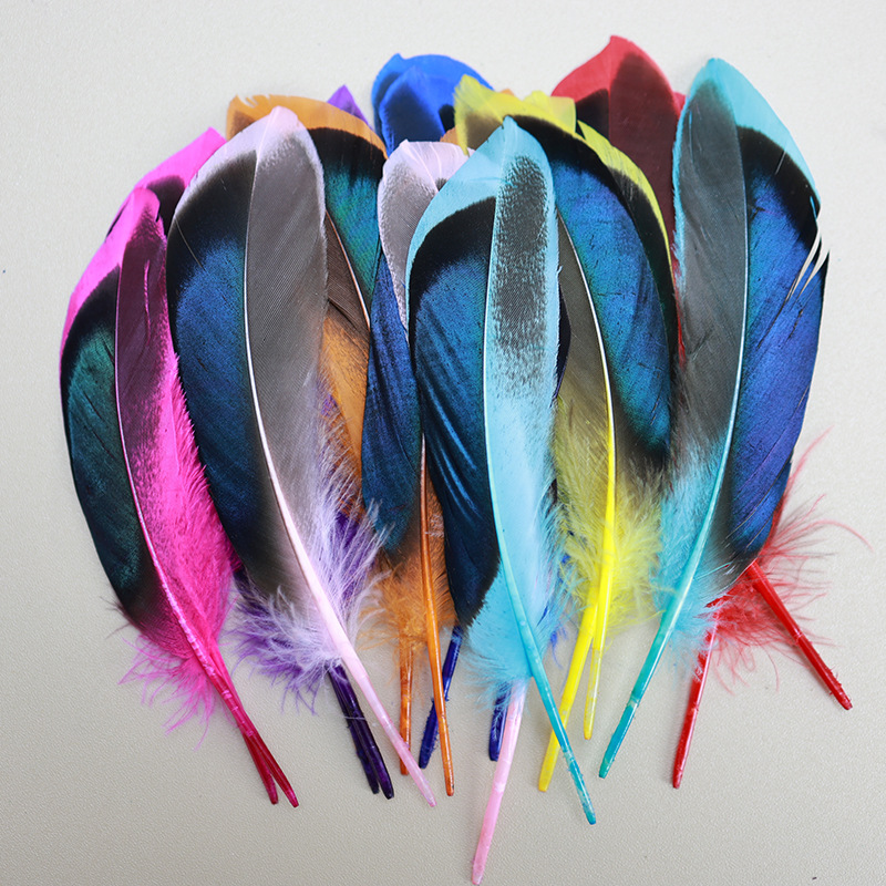 Fábrica al por mayor de bricolaje plumas pequeñas plumas naturales plumas de pollo salvaje plumas de pato jardín de infantes joyas hechas a mano gato divertido material de captura de sueños
