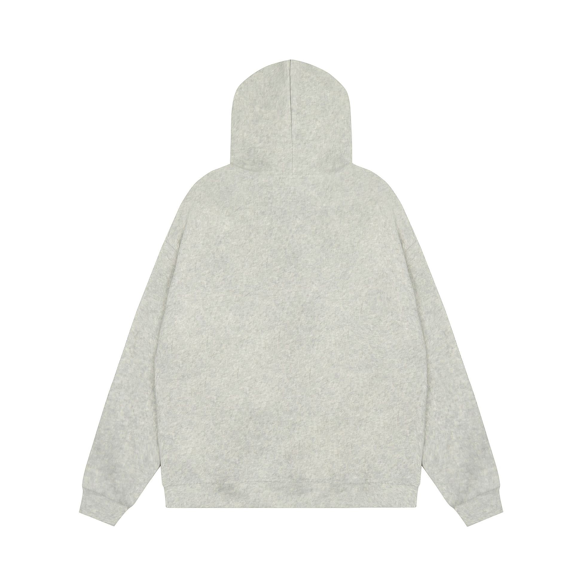 미국 편지 자수 모피 스티칭 후드 스웨터 카디건 하이 스트리트 남녀 맞춤형 트렌디 브랜드 캐주얼 커플 재킷