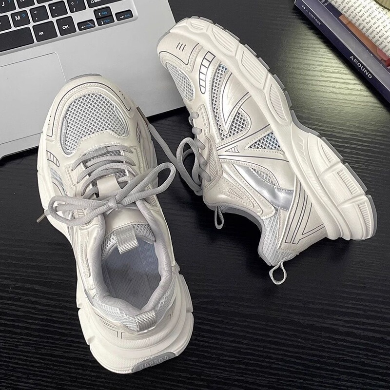 High-Appearance Hong Kong Style Mesh Breathable Dad Shoes Trendy 2025 Summer New Women's Shoes Versatile College Style Casual Shoes for Women High-Appearance Hong Kong Style Mesh Breathable Dad Shoes Trendy 2025 Summer New Women's Shoes Versatile College Style Casual Shoes for Women