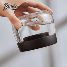 36Y7咖啡豆保存罐真空玻璃密封罐按压式咖啡粉储存罐防潮储物罐子