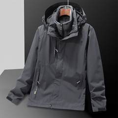 Shengtianlong Jacket Men's Outdoor Sports Plus Velvet Warm Mountaineering Couple Three-in-One Jacket Women One Piece Dropshipping