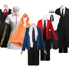 2022 New Electric Chainsaw Man Cosplay Suit Three-Eagle Morning Uniform School Uniform Pleated Skirt Electric Chainsaw Man War Demon