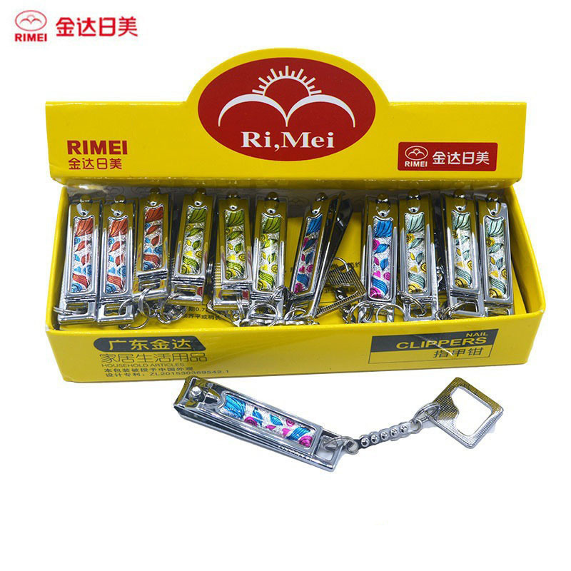 Genuina Jinda Rimei pinza de uñas de acero inoxidable, cortadora de uñas de corte inclinado grande, tijeras de uñas, conjunto de uñas con molienda de uñas