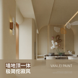 New micro-cement wall and ground integrated coating wall and ground art wear-resistant coating Spanish cement paint very simple wind