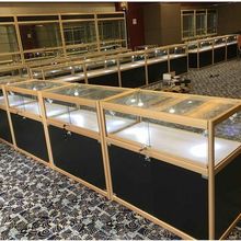 玻璃饰品柜台展示柜货架珠宝展柜透明柜子玉器烟酒古玩佛珠陈列柜