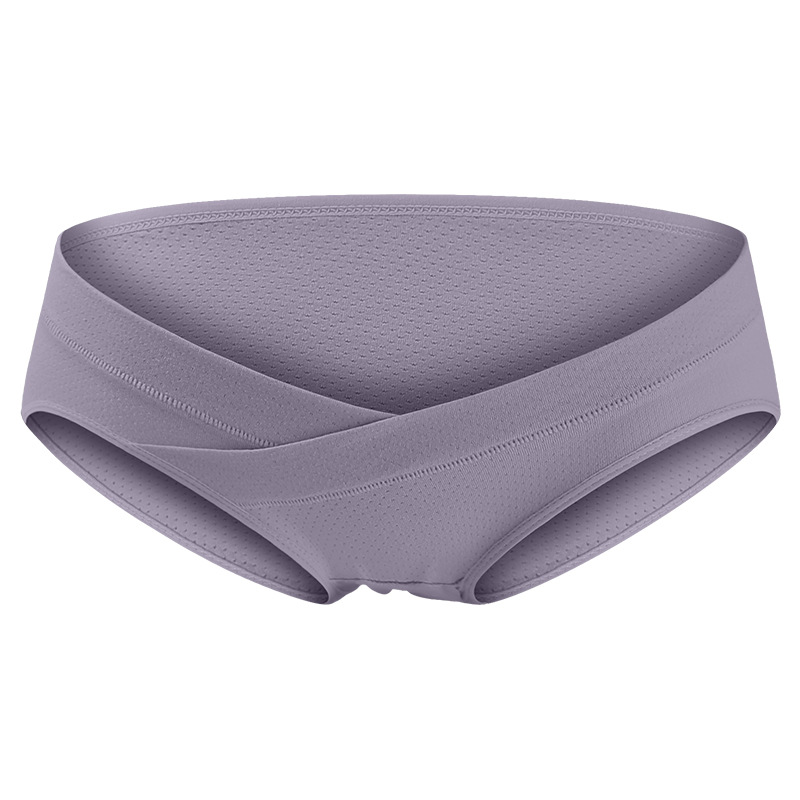 Ropa interior de mujer embarazada cintura baja agujero transpirable mujeres embarazadas más tamaño vientre Soporte simple moda transpirable triángulo de mujer embarazada ropa interior
