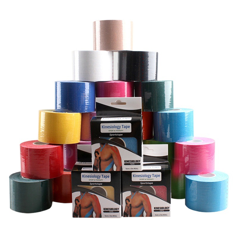 Sports Fitness Bandage Muscle Tape Waterproof Elastic Stretch Fit Skin Lightweight Portable Sports Muscle Patch