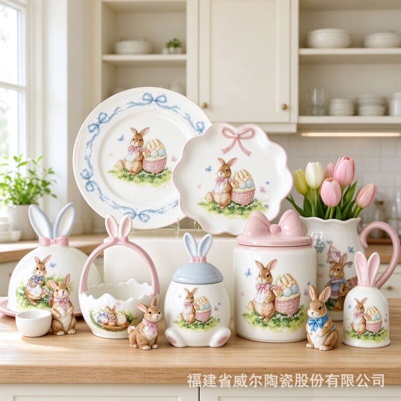 Garden Peter Rabbit Ceramic Tableware Easter Rabbit Dinner Plate Teapot Cross-Border E-Commerce Source Manufacturer Direct Sales Pre-Sale Garden Peter Rabbit Ceramic Tableware Easter Rabbit Dinner Plate Teapot Cross-Border E-Commerce Source Manufacturer Direct Sales Pre-Sale