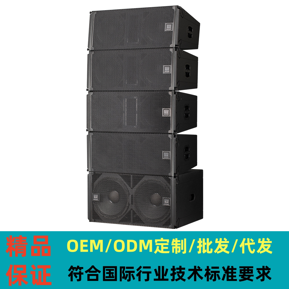 Equipo de audio de alto rendimiento, altavoces de arreglo lineal duales de 10 pulgadas y 12 pulgadas, altavoces profesionales para exteriores