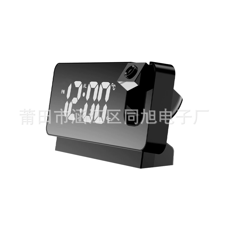 Трансграничные 2022 новые электронные Проекционные зеркальные часы с большим экраном USB Цифровой Будильник Календарь Термометр