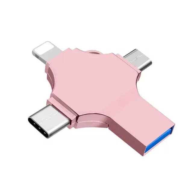 批发手机U盘适用苹果安卓OTG三合一推拉创意金属U盘可LOGO雕刻1TB|undefined