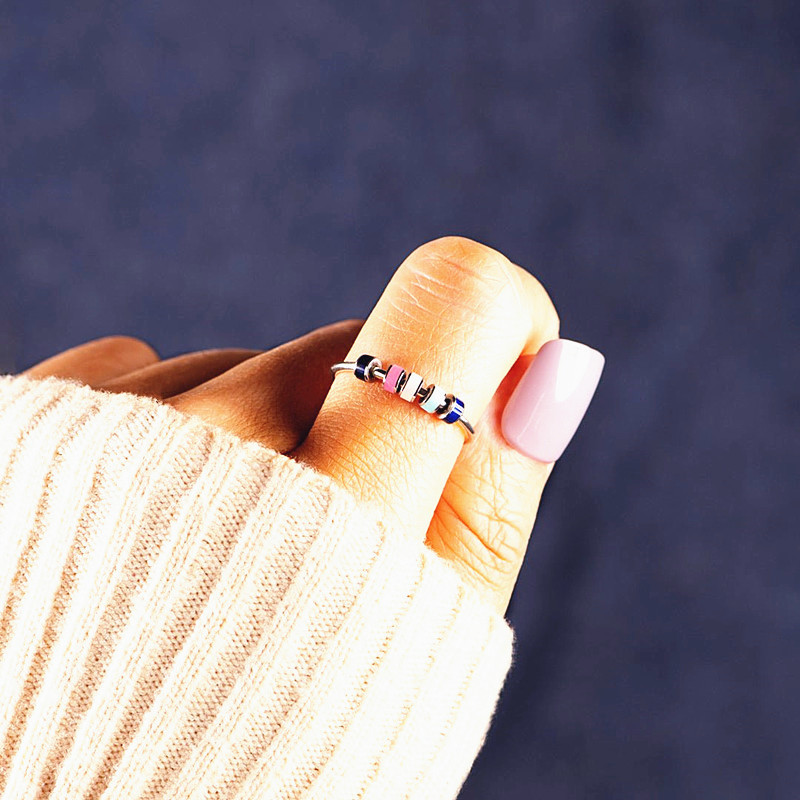10g Weight Fashion Round Stainless Steel Rings 1 Piece