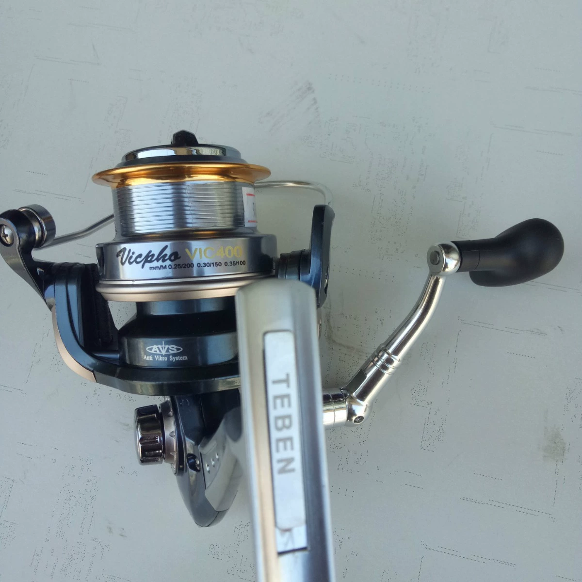 VIC 8+1BB 250/400 текстильная катушка для морской и речной рыбалки, плюс Run Rickfish, передняя/задняя катушка