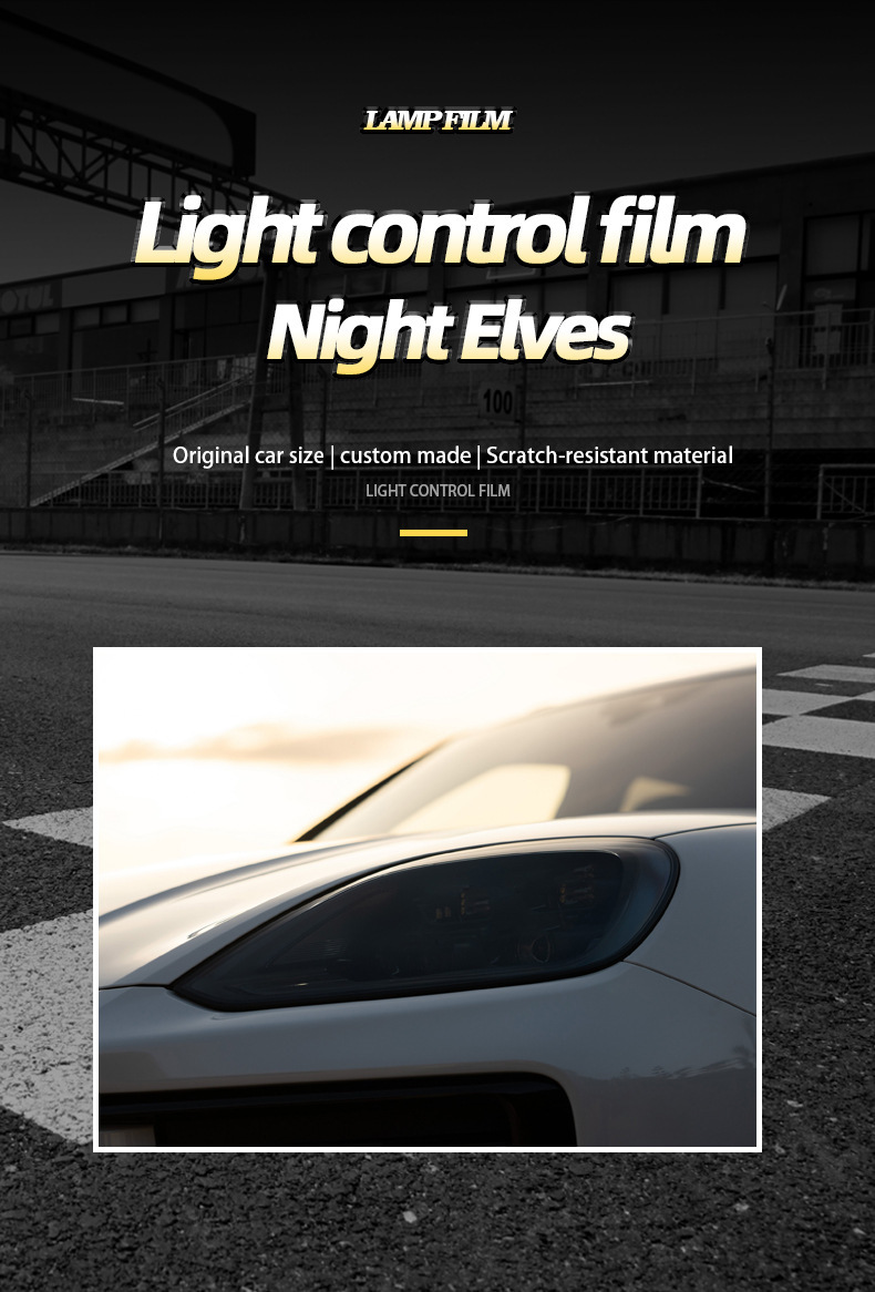 Wholesale Car Light Film Tpu Headlight Protection Film Blackened Discoloration Film Repair Scratches Car Light Protection White to Purple