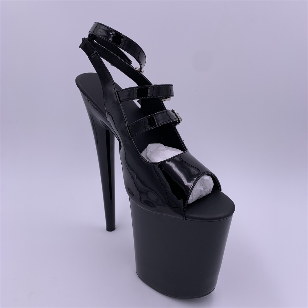 Una palabra con sandalias para mujeres verano 2024 nuevo pez negro sexy tacones delgados zapatos de estilo de hadas tacones altos