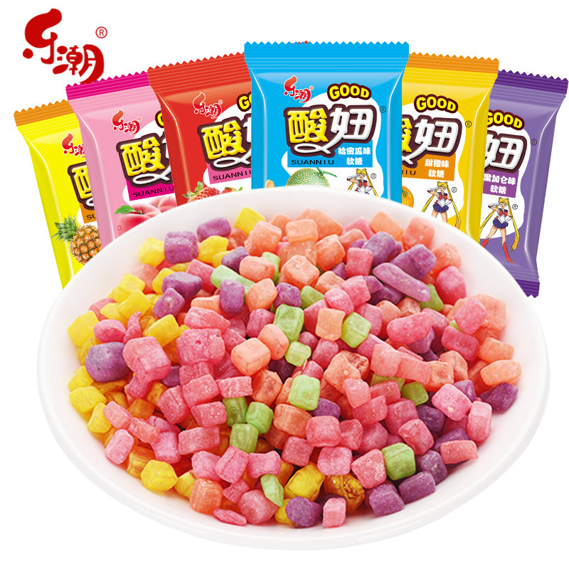 酸妞软糖酸甜儿童90后怀旧小时候5毛零食品小吃儿时旅春游糖果|undefined
