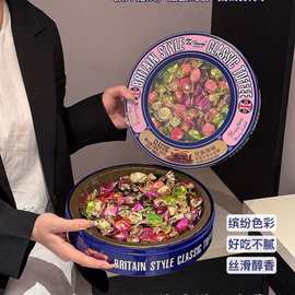 泰好麦308g英国风味太妃糖铁盒装喜庆年货解馋零食休闲小吃批发